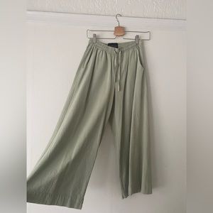 WILDFANG Ultimate Crinkle Cotton Wide Leg Pants